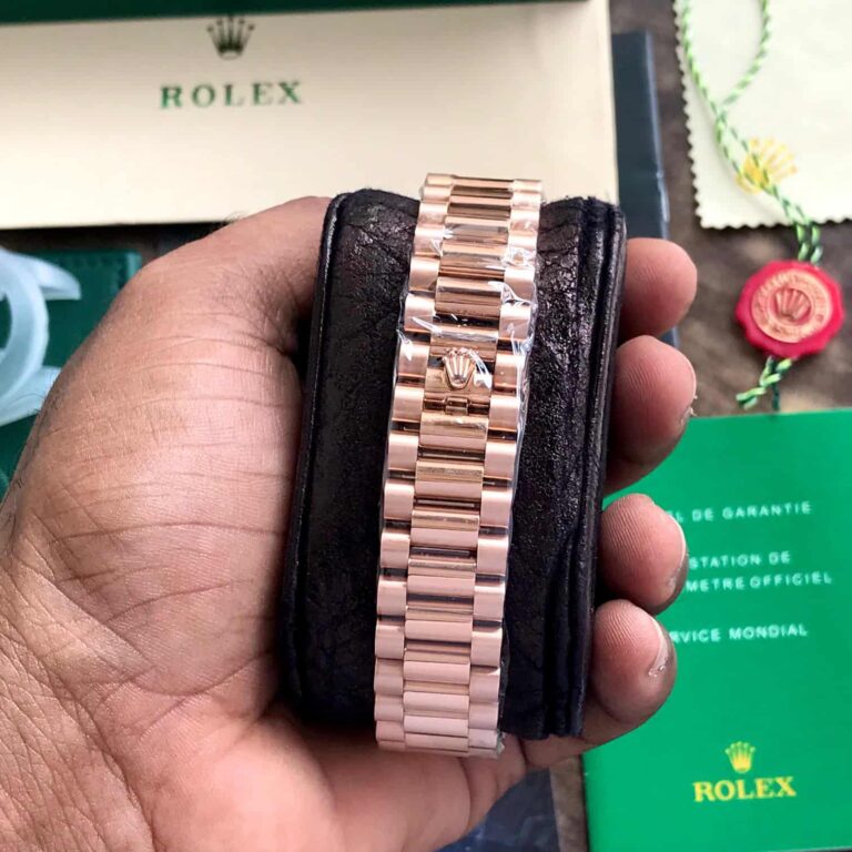 Rolex Day Date 2024 Rosegold Black Dial Swiss ETA Automatic Men’s Watch