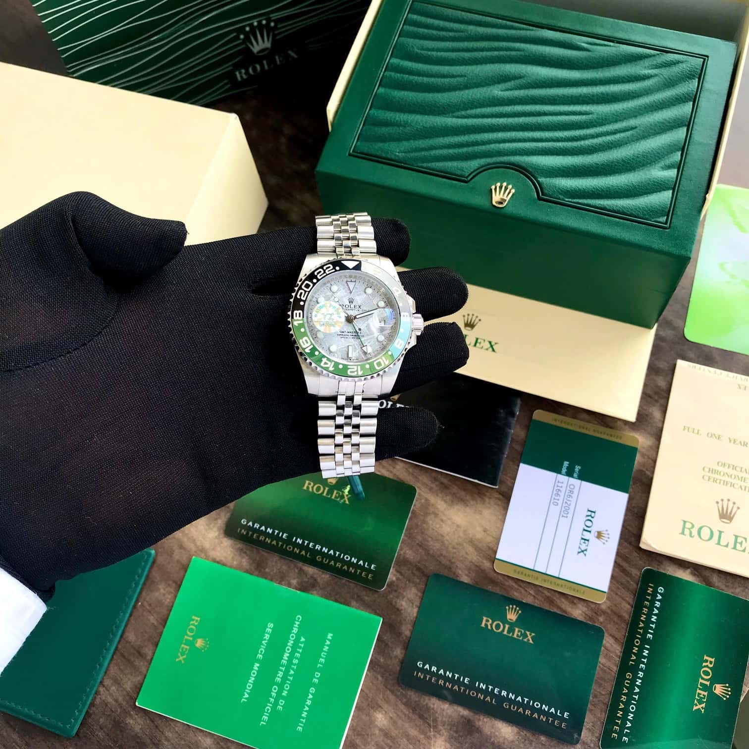 Rolex Date Just 41 Stainless Steel Swiss Automatic Jubli Chain Belt Mens Watc