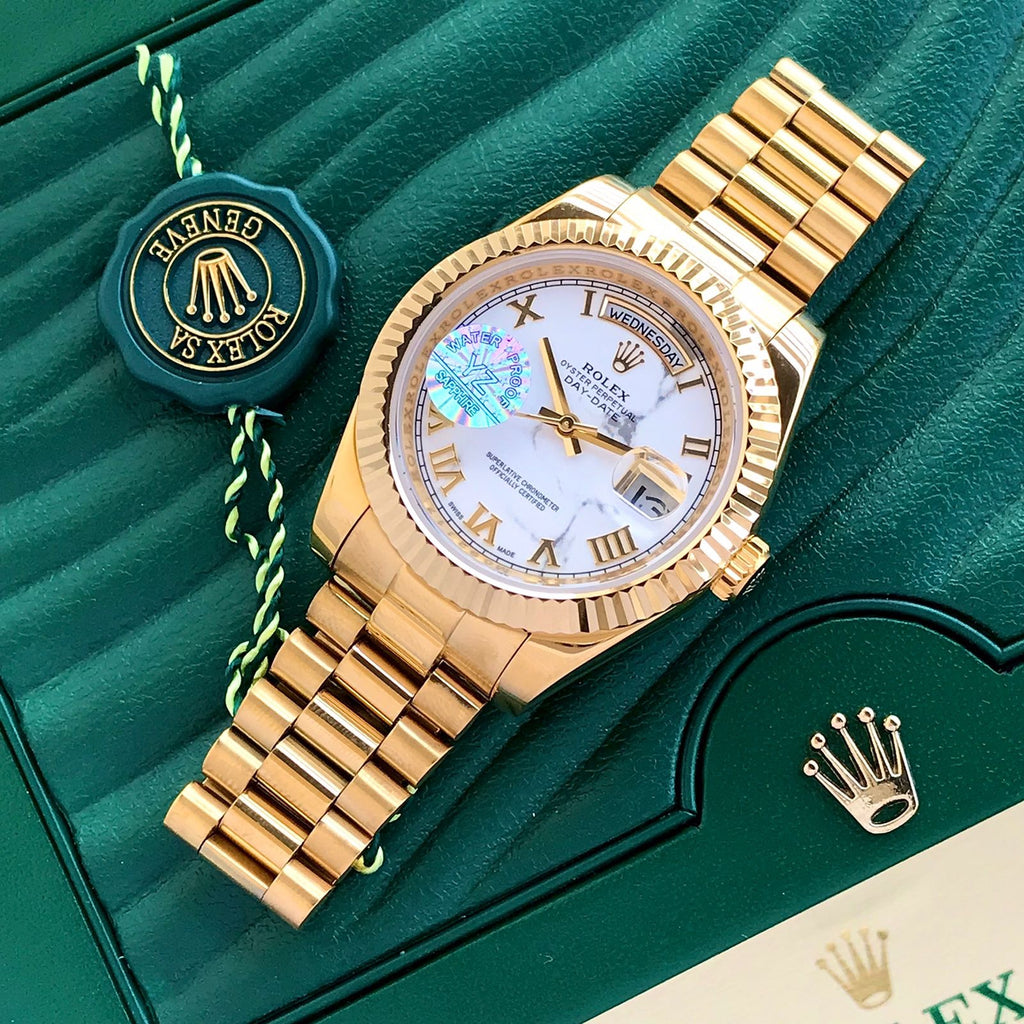 Rolex Date Just 41Yellow Gold Tone & White Dial Jubli Chain Japanese Automatic Master Quality Men’s Watch