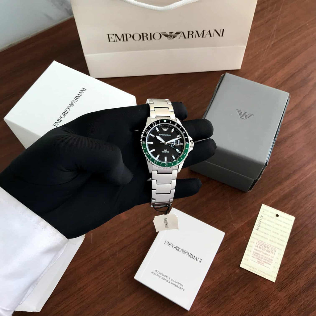 Emporio Armani AR11589 GMT Men’s Authentic Quality Watch