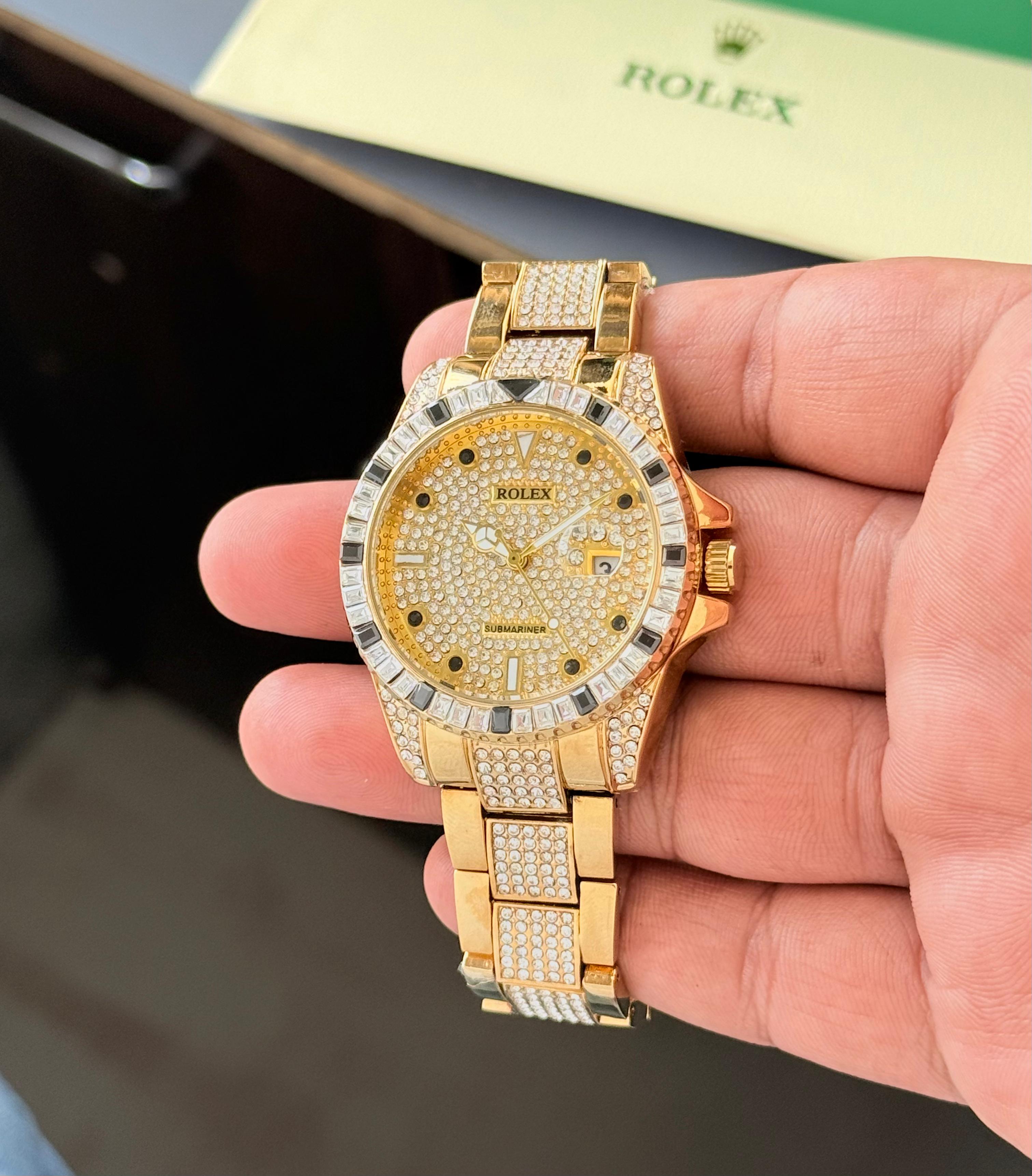 ROLEX Submatiner For Men`s | Yellow Gold Tone