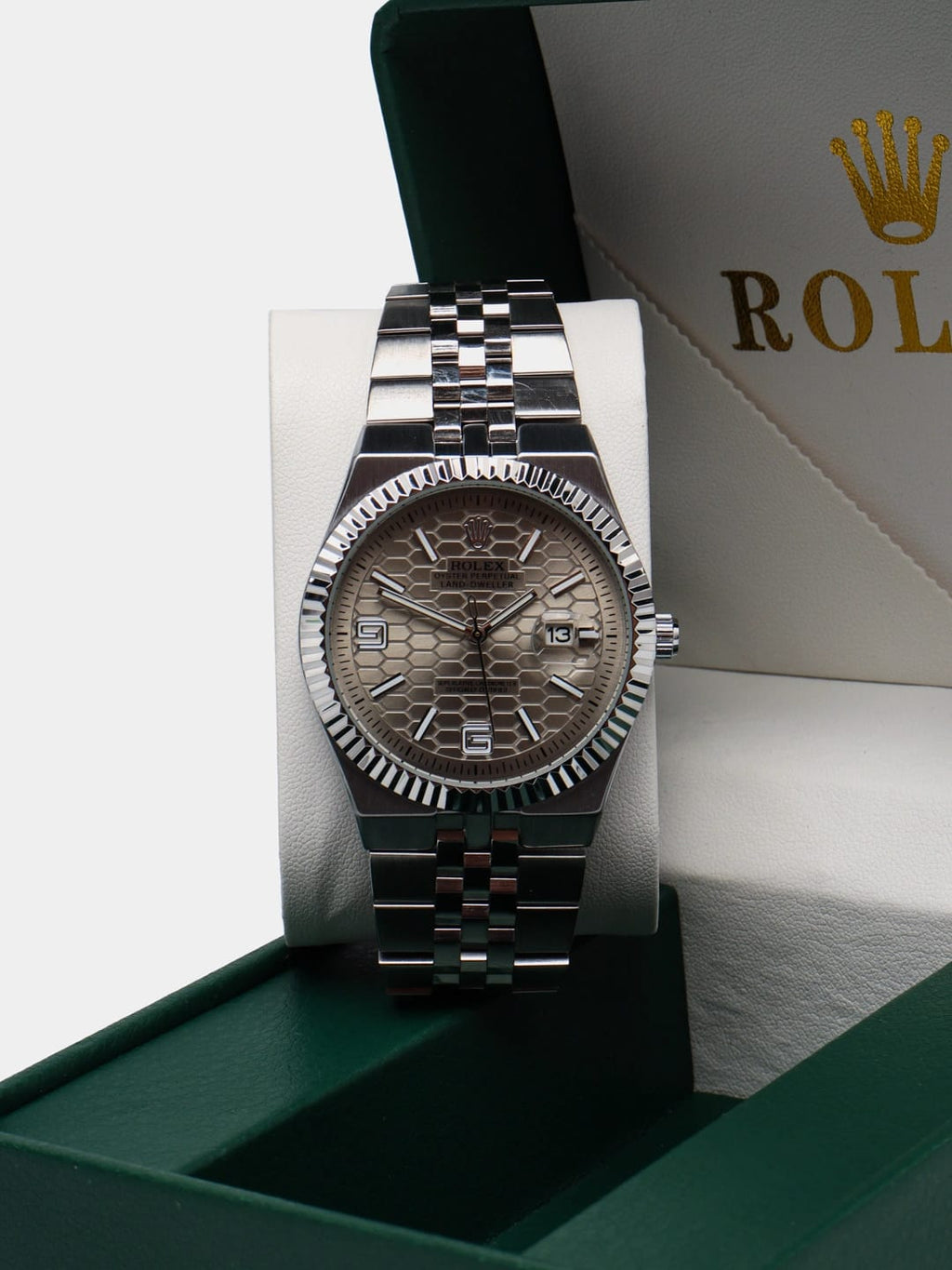 Rolex Land-Dweller For Men`s | Silver & Gold