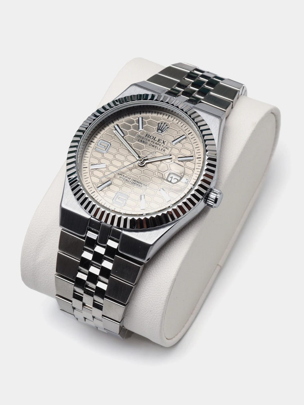 Rolex Land-Dweller For Men`s | Silver & Gold