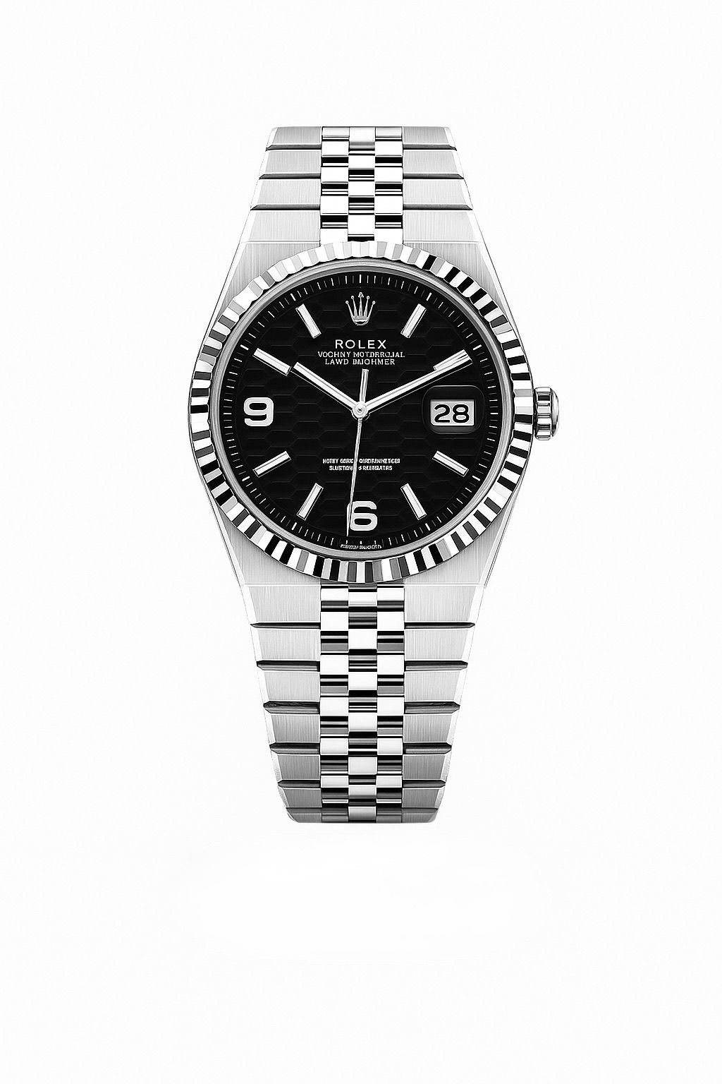 Rolex Land-Dweller For Men's | white & Ice BLue & Green