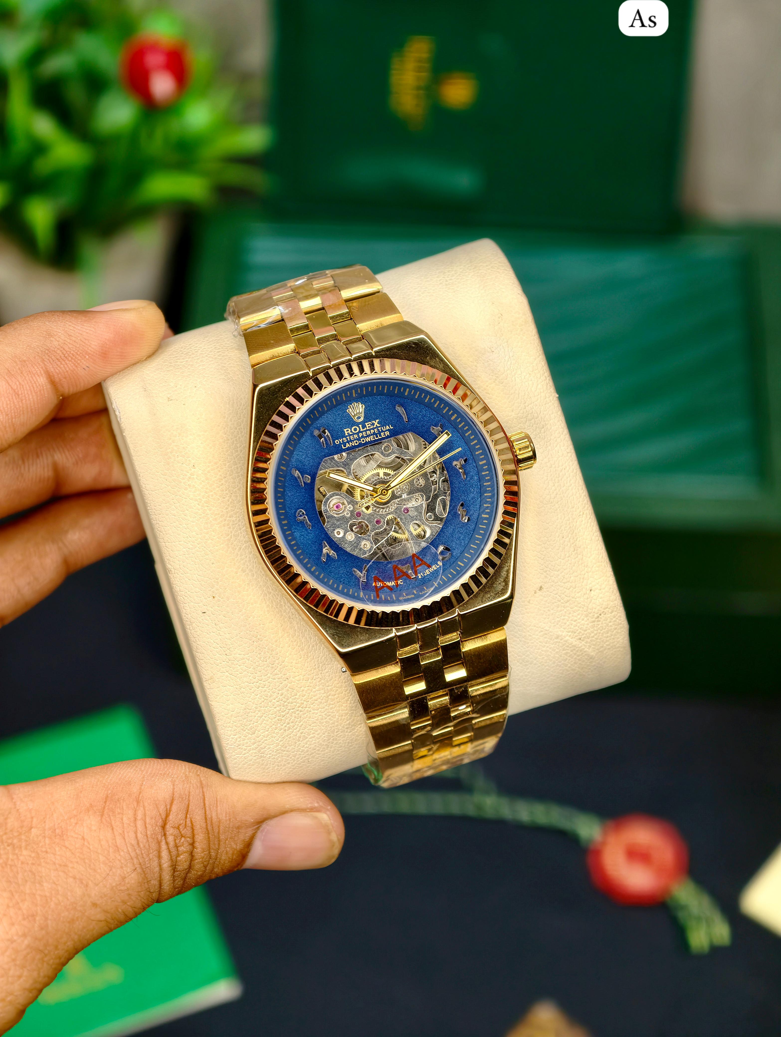 Rolex Land-Dweller For Men's | Black & White & Green