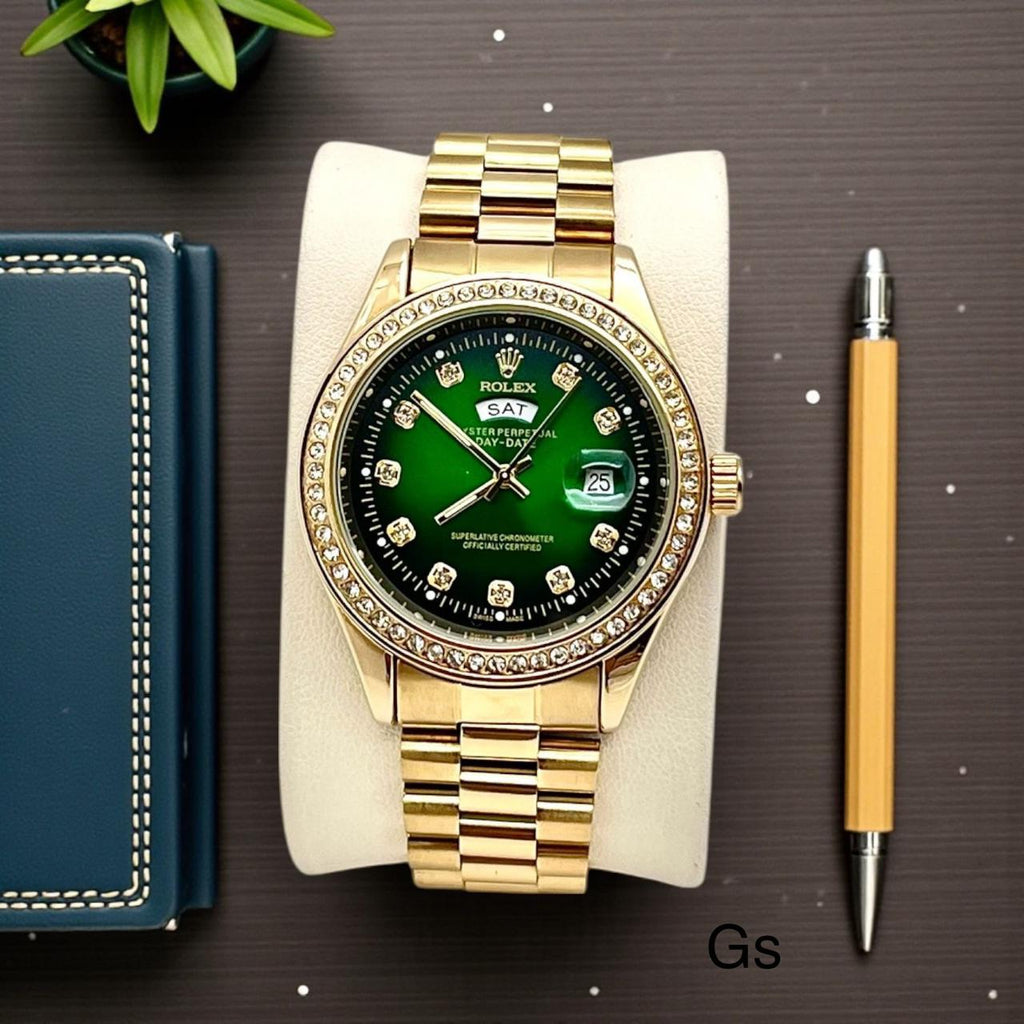 Rolex Day-Date For Men's | Silver & Gold & Rose Gold
