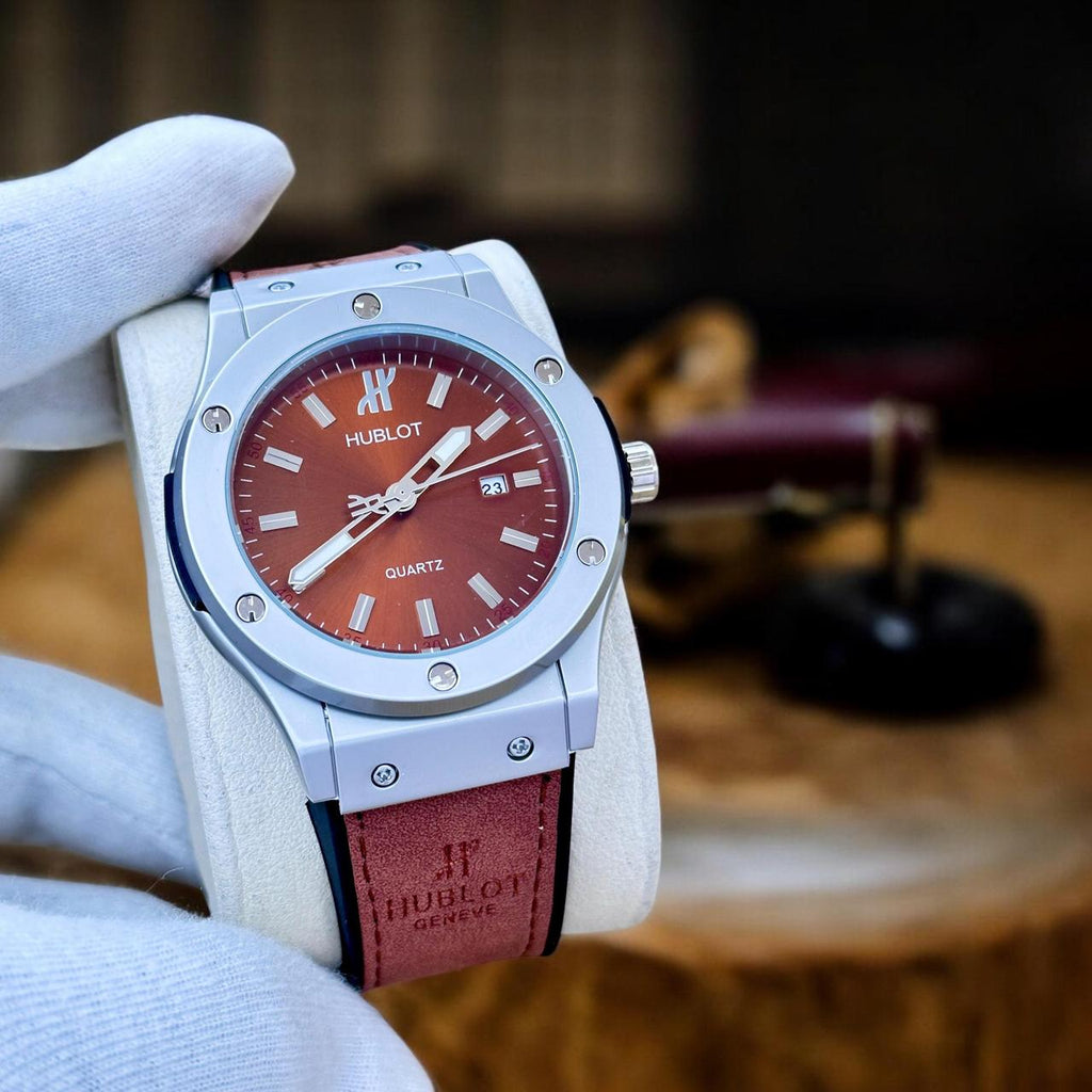 HUBLOT Big Bang Leather Strap For Men`s | Blue & Brown & Green & White & Light Brown