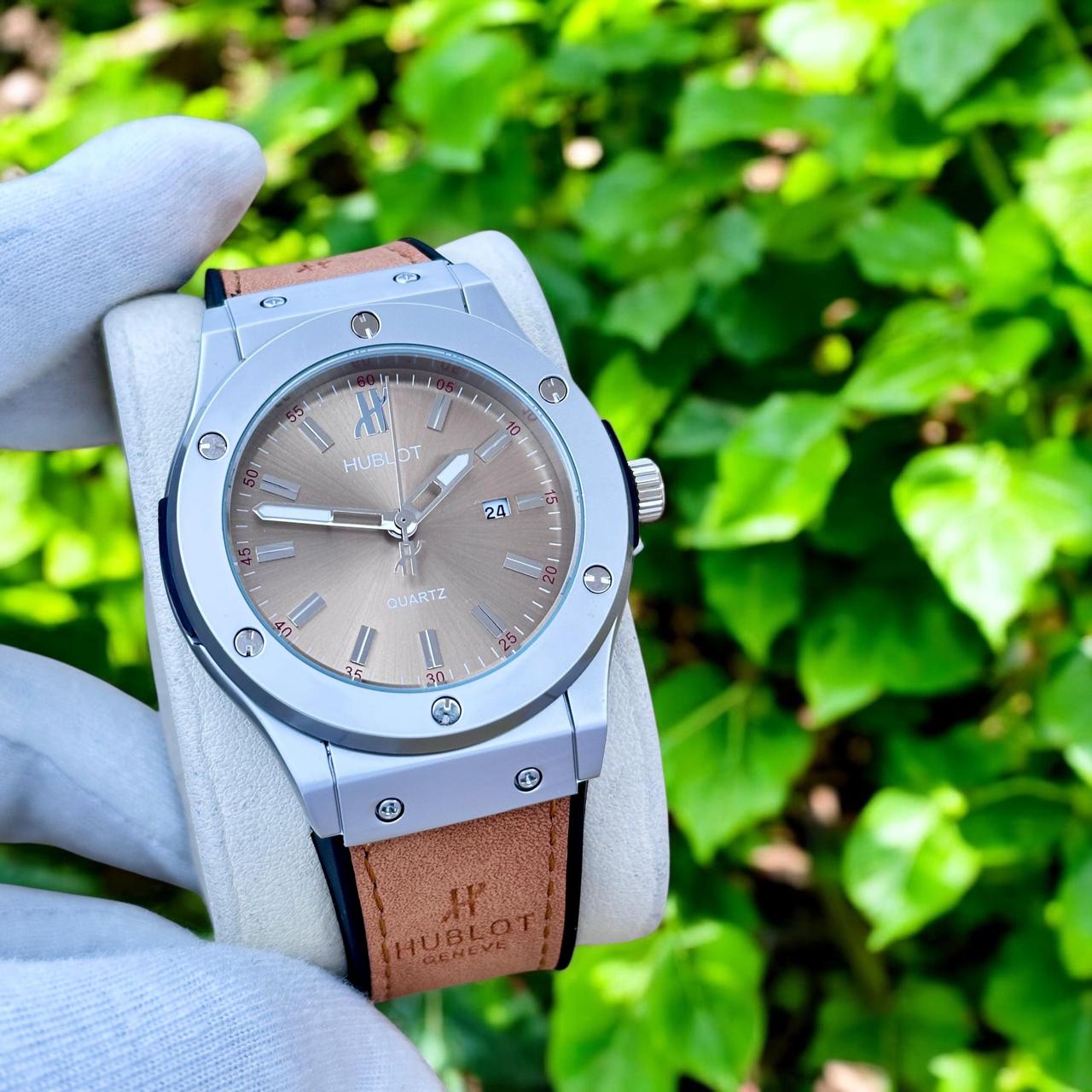 HUBLOT Big Bang Leather Strap For Men`s | Blue & Brown & Green & White & Light Brown