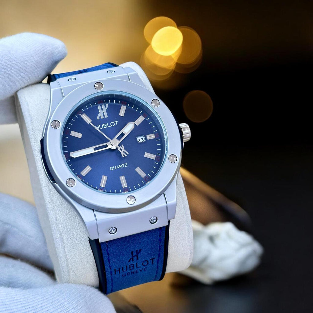 HUBLOT Big Bang Leather Strap For Men`s | Blue & Brown & Green & White & Light Brown