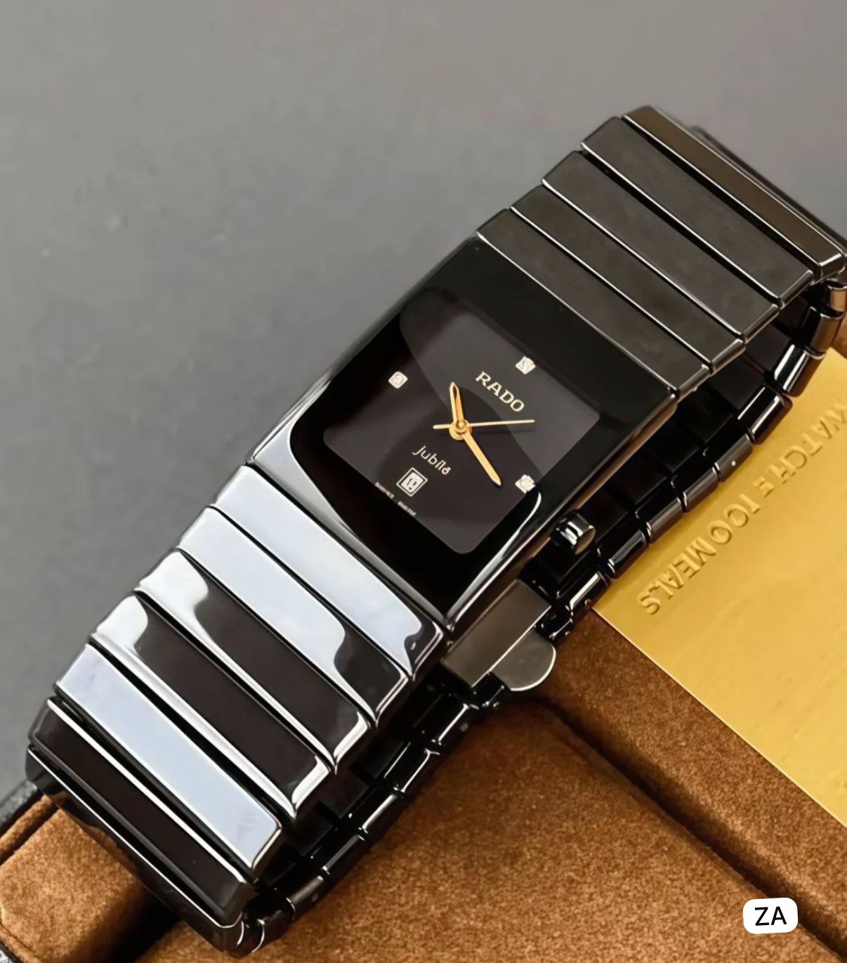 Rado Jubile Square Black Dial Black Ceramic
