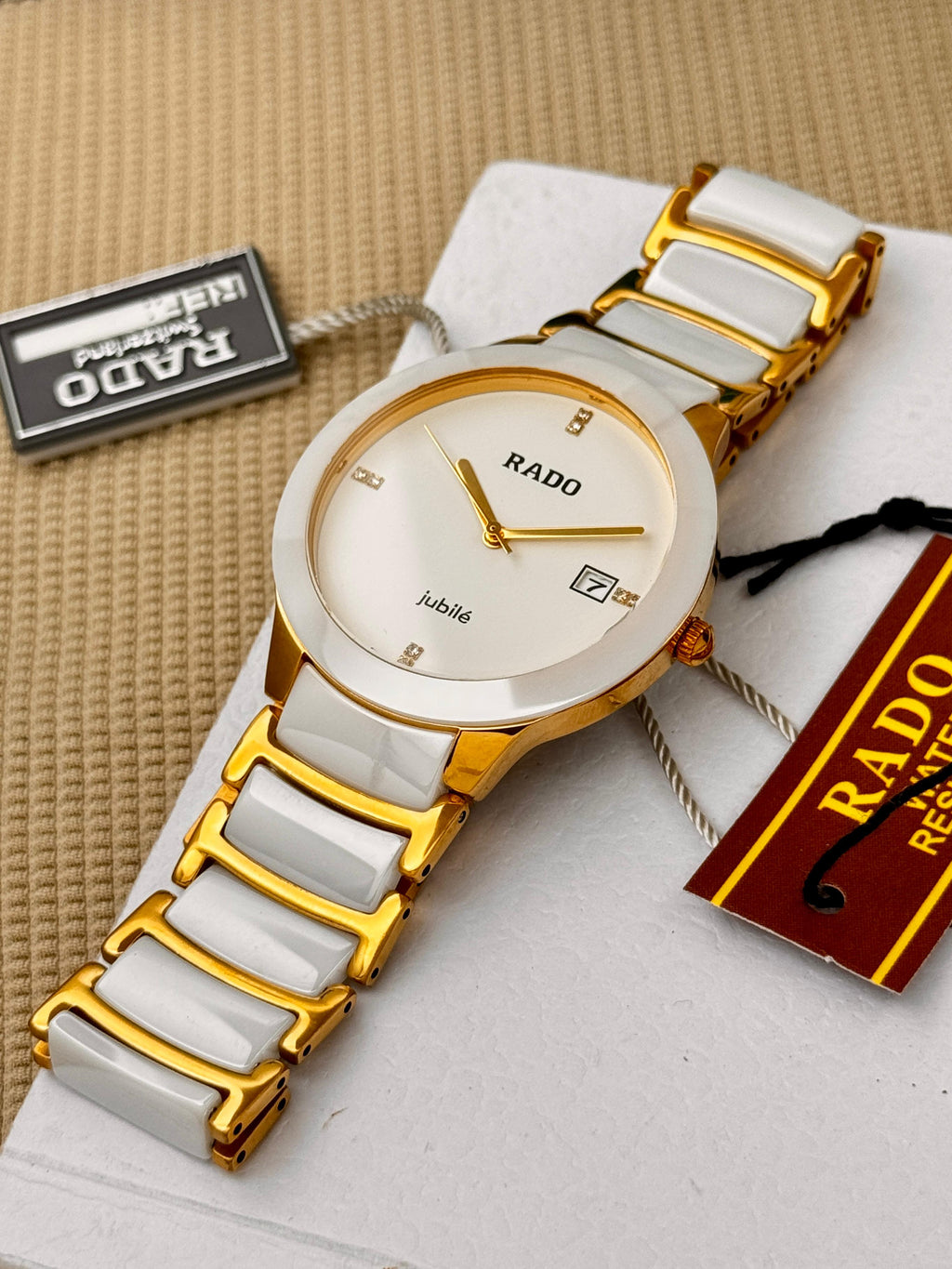 Rado Jubile Classic White Dial Silver Ceramic