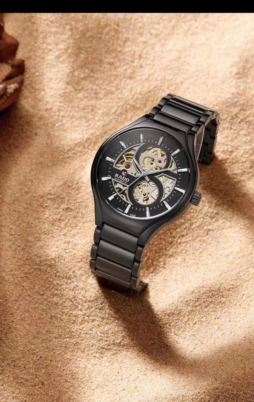 Rado Automatic Skeleton Black Dial Black Ceramic