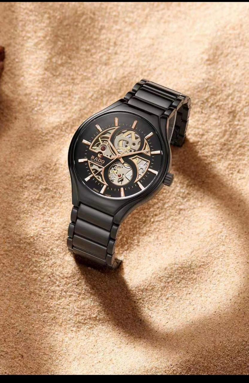 Rado Automatic Skeleton Black Dial Black Ceramic