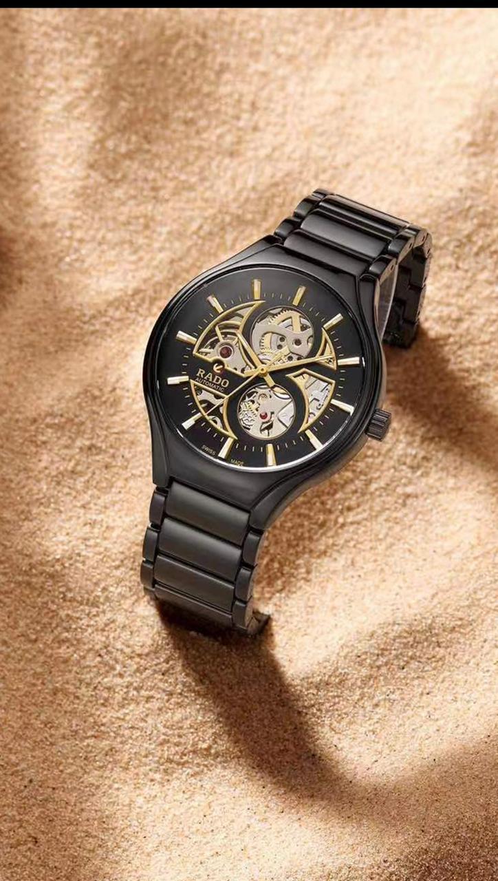 Rado Automatic Skeleton Black Dial Black Ceramic