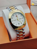 Rado DiaStar Classic White Dial Two-Tone Steel
