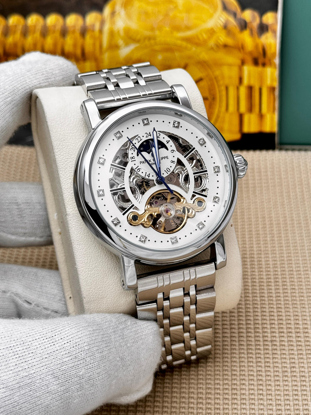 Patek Philippe Grand Complication Skeleton Moonphase Gold & SILVER