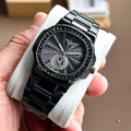 Patek Philippe Nautilus Black Diamond Bezel Open Dial