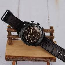 Fossil Black Chronograph Rugged Steel Edition