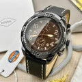 Fossil Black Chronograph Rugged Steel Edition