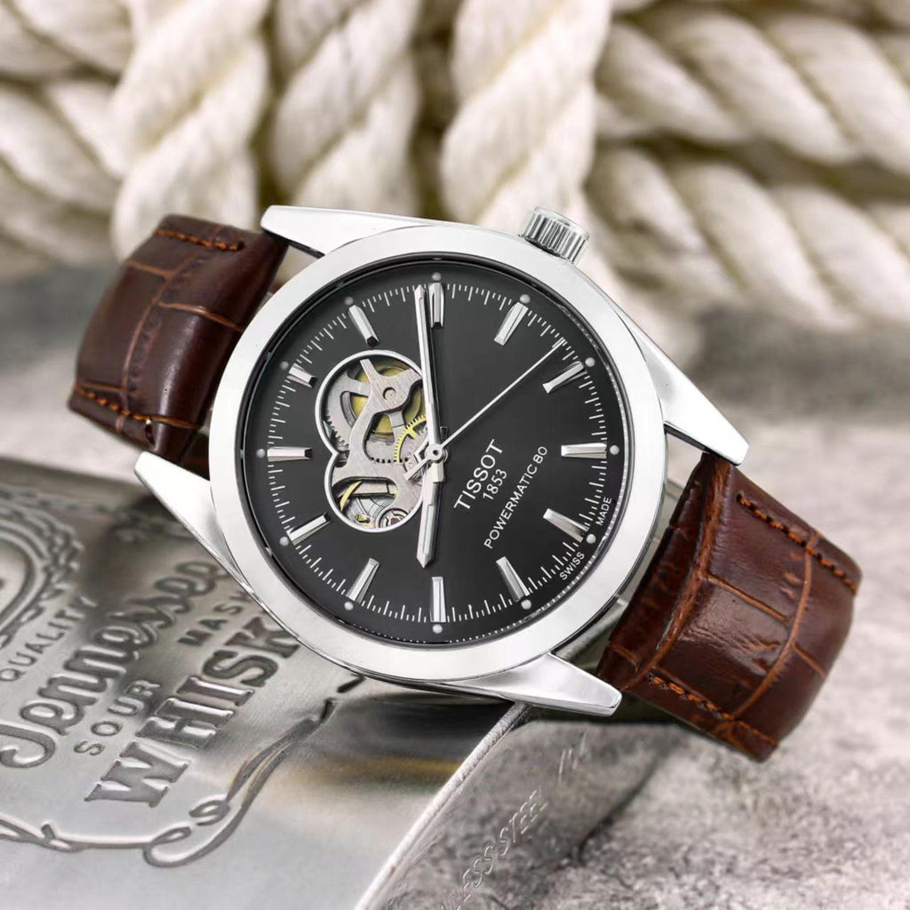 Tissot 1853 Powermatic 80 Open Heart Leather Edition
