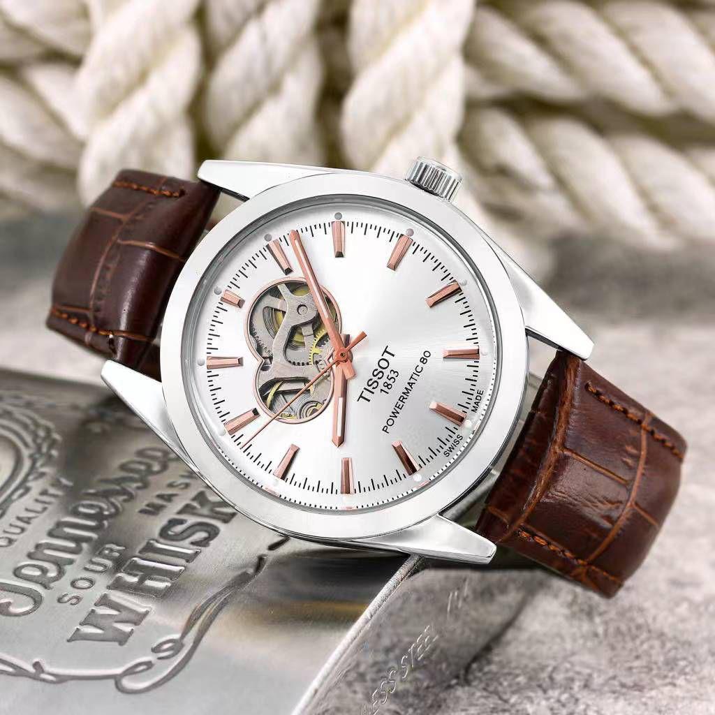 Tissot 1853 Powermatic 80 Open Heart Leather Edition