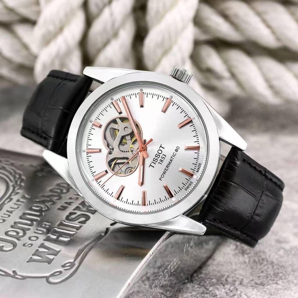 Tissot 1853 Powermatic 80 Open Heart Leather Edition