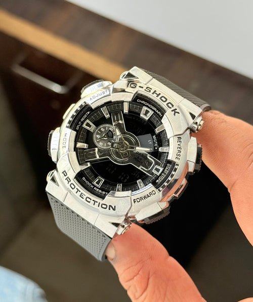 Casio G-Shock Heavy Duty Silver Chronograph Edition