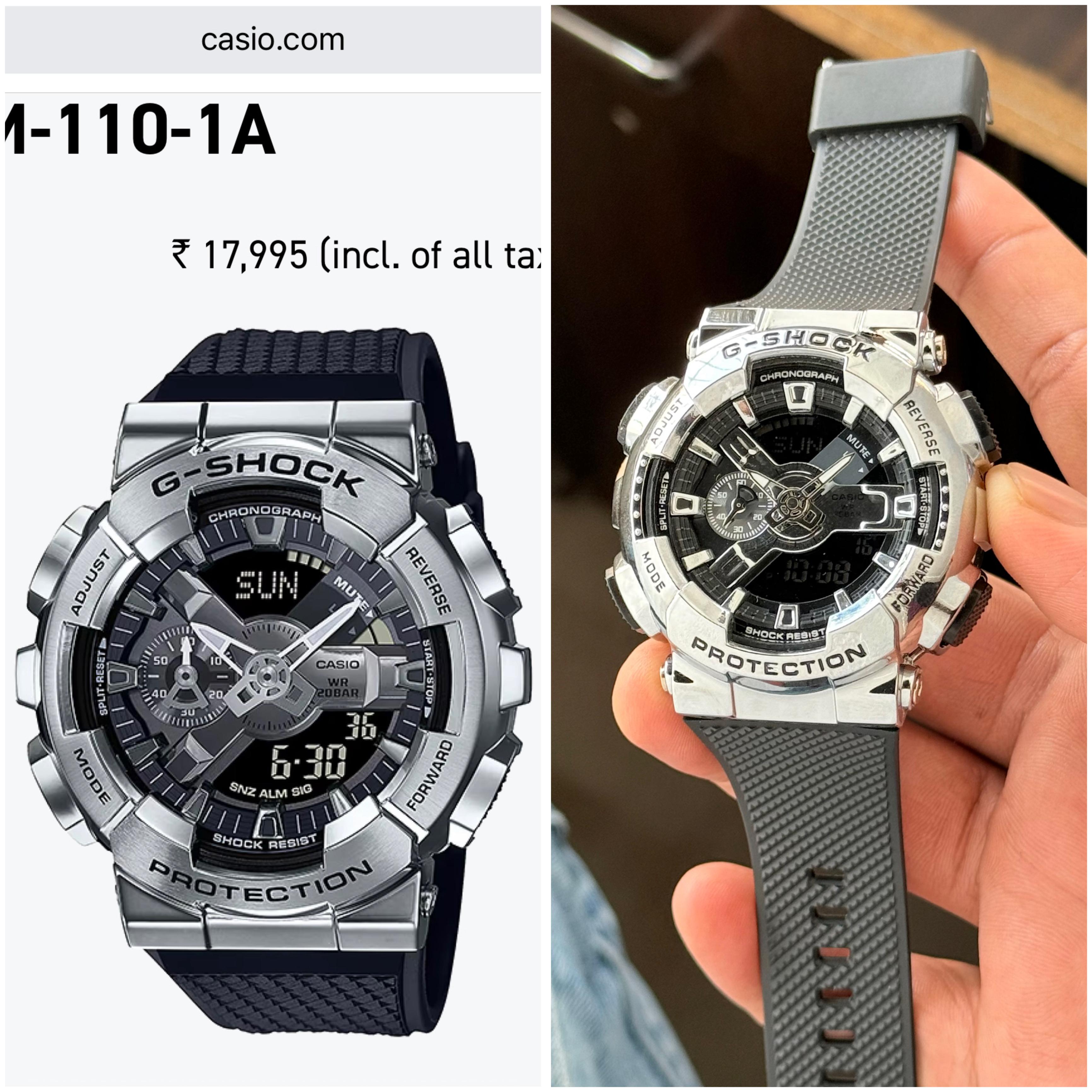 Casio G-Shock Heavy Duty Silver Chronograph Edition