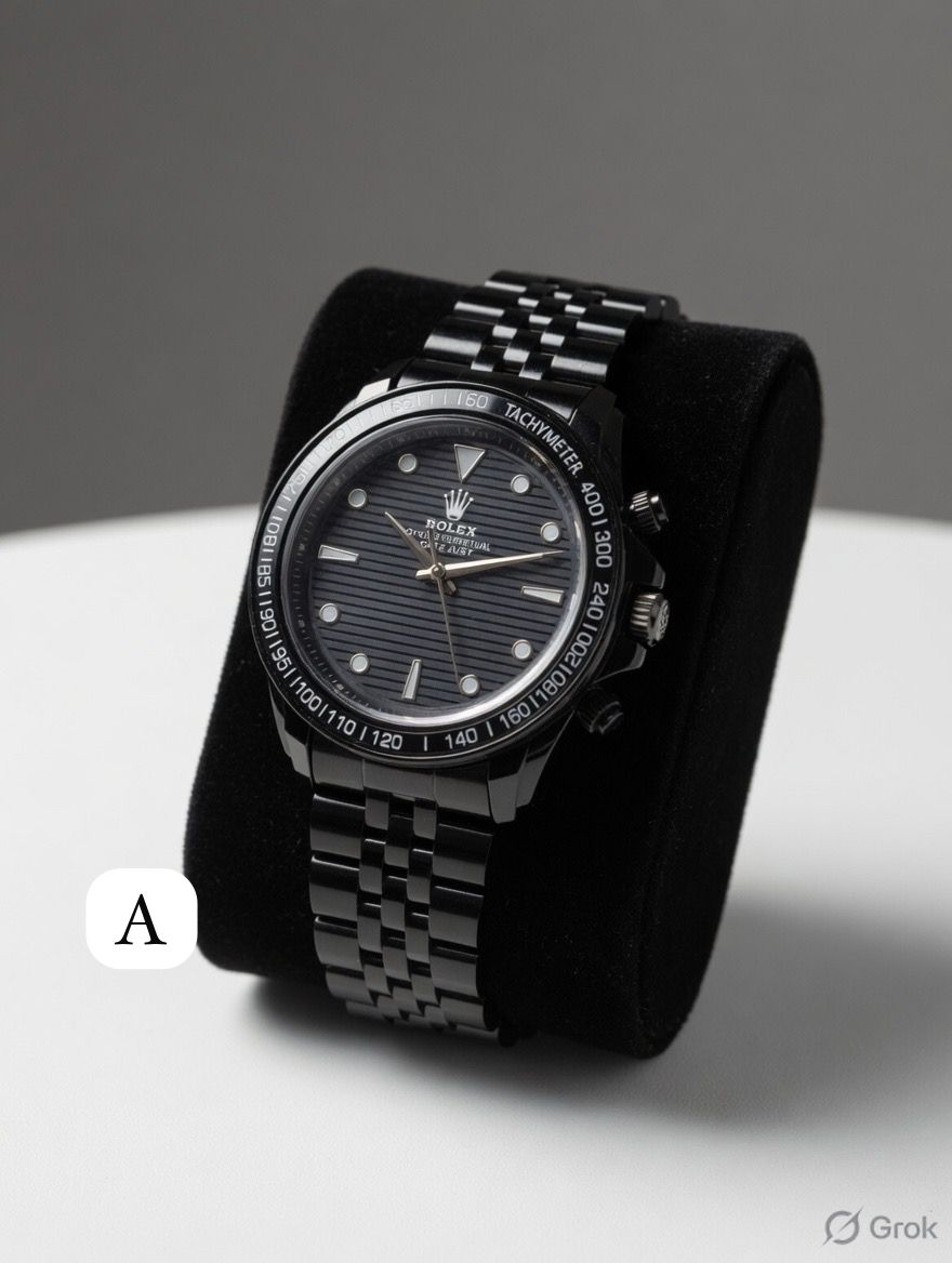 Rolex Datejust Black & Gold Dial Steel – Tachymeter Edition