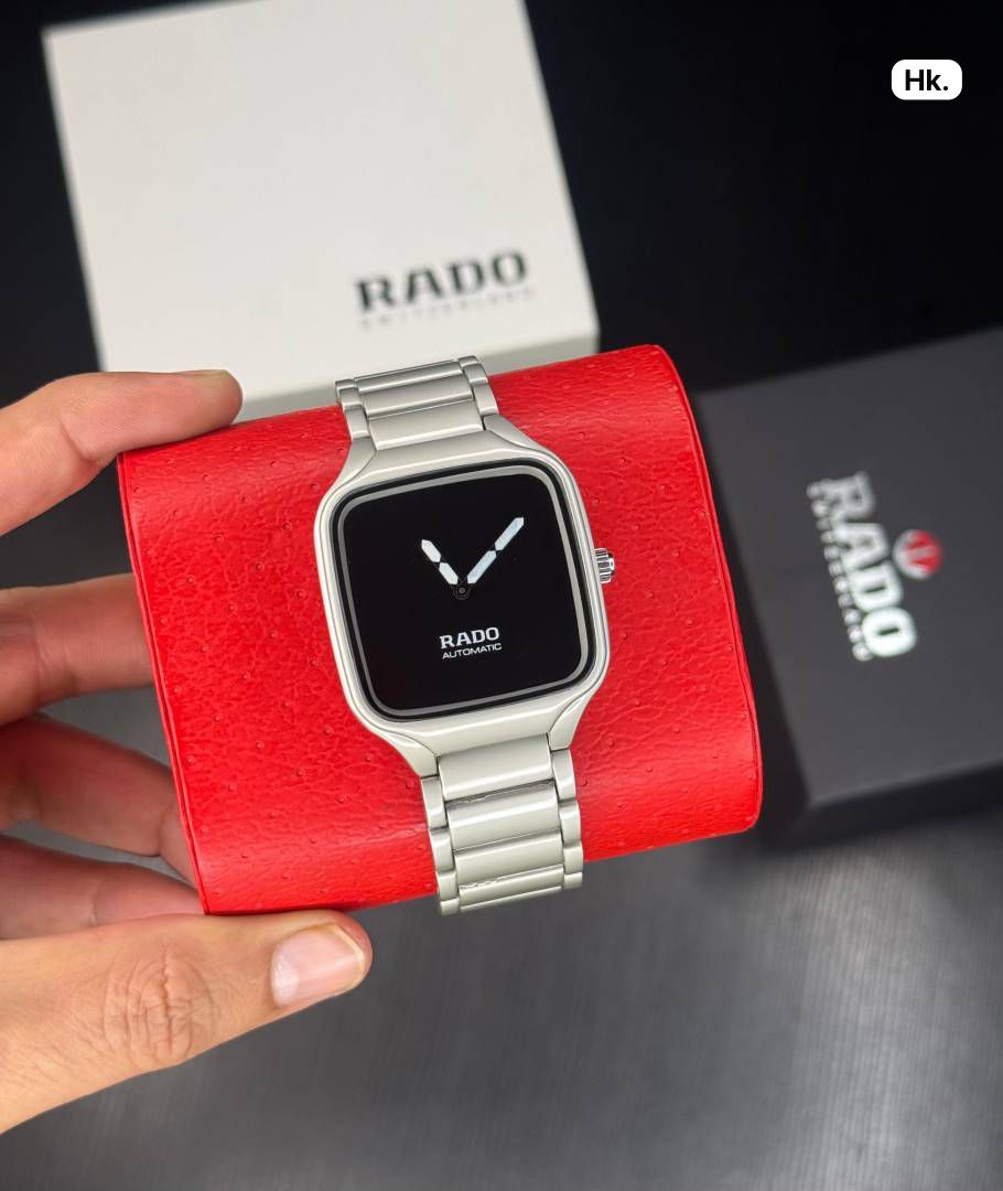 Rado Square Automatic Dual Dial (Black & Silver) Stainless Steel Luxury Watch
