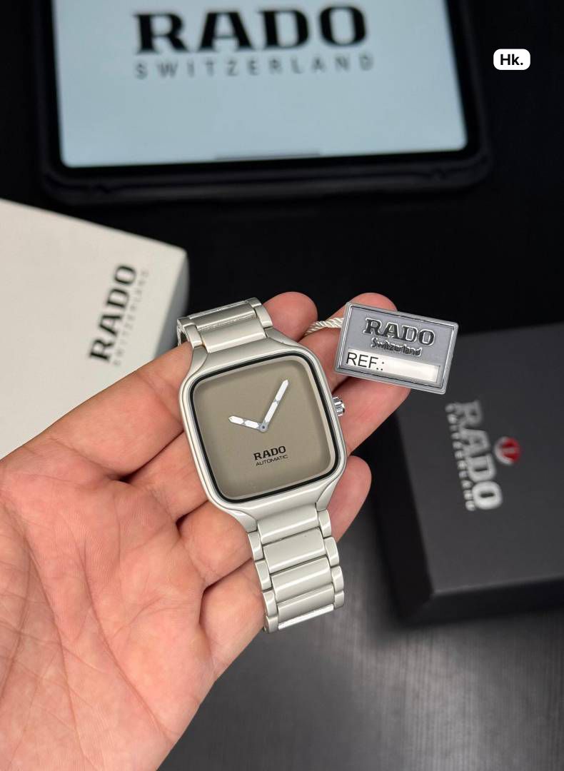 Rado Square Automatic Dual Dial (Black & Silver) Stainless Steel Luxury Watch