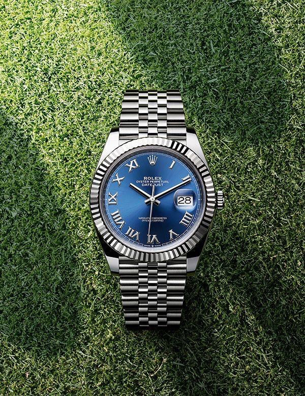 Rolex Date Just 41 Blue Roman Numeral Dial Men’s Watch