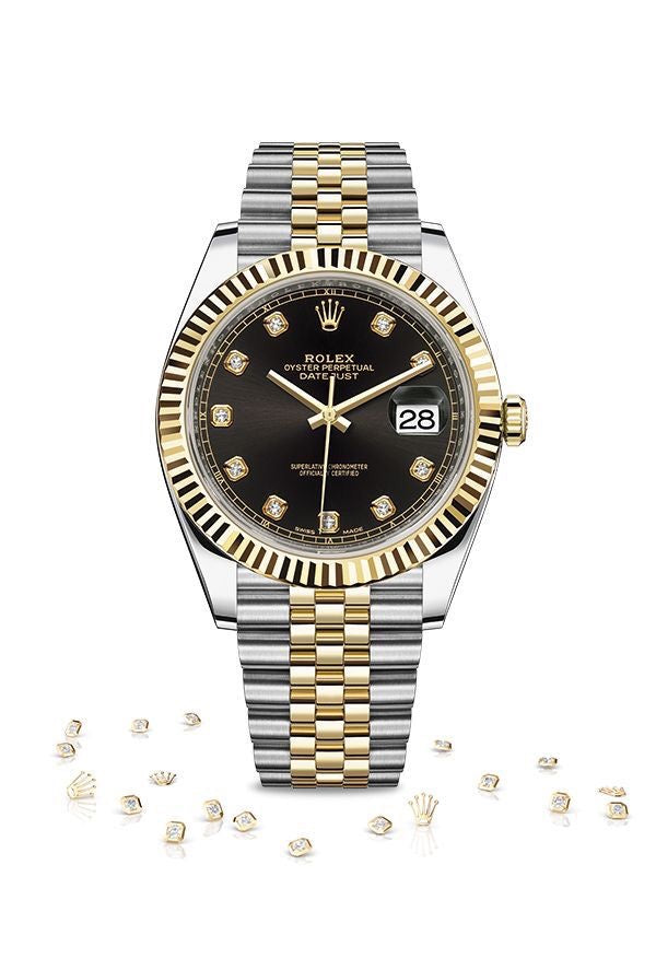 Rolex Date Just 41 Swiss ETA 3235 Movement Two Tone Mens Watch