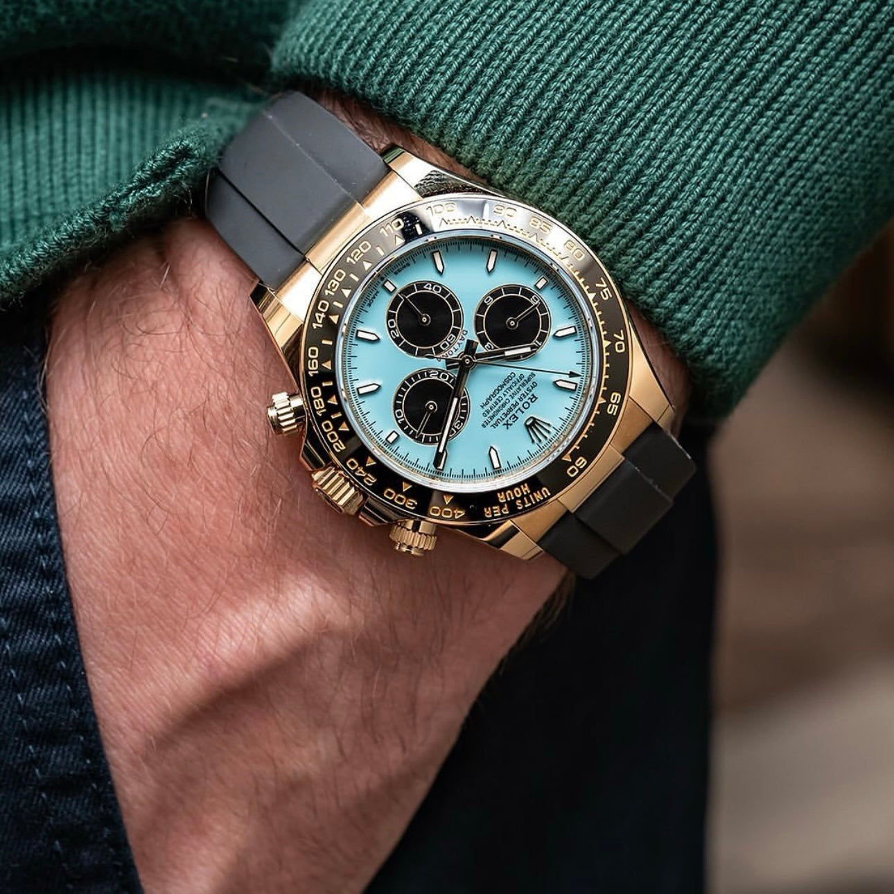 Rolex Cosmograph Daytona Turquoise Men’s | Blue & gold
